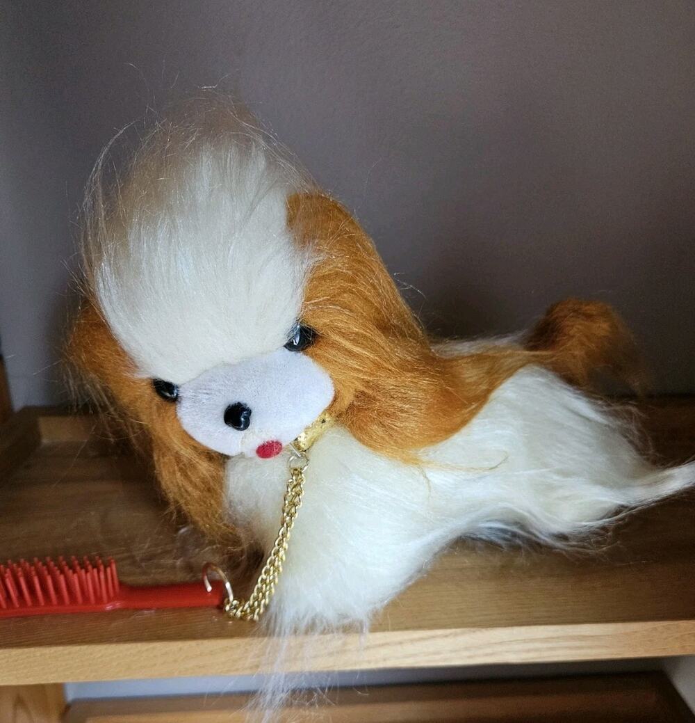 Made in Japan Transistor Radio #1 Electrical Dog Shih Tzu 9" Vintage WORKS Clean